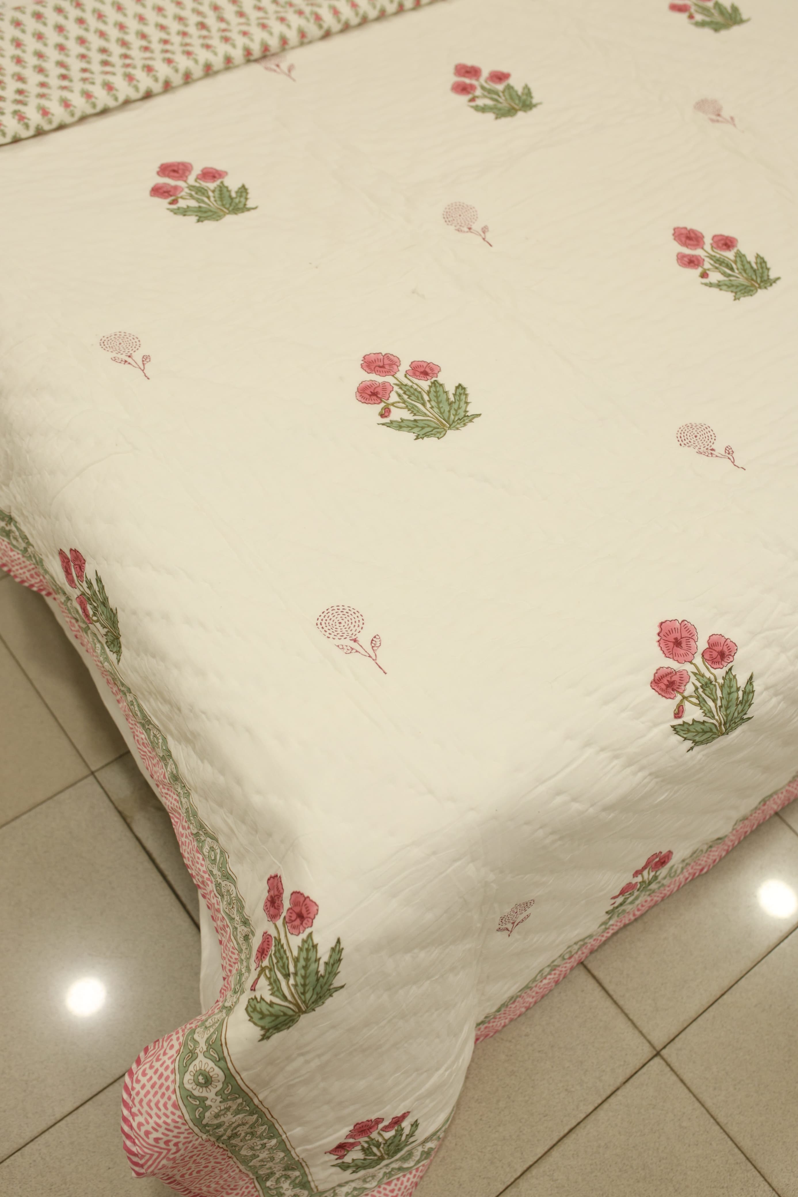Premium Cotton handblock Print Double Quilt