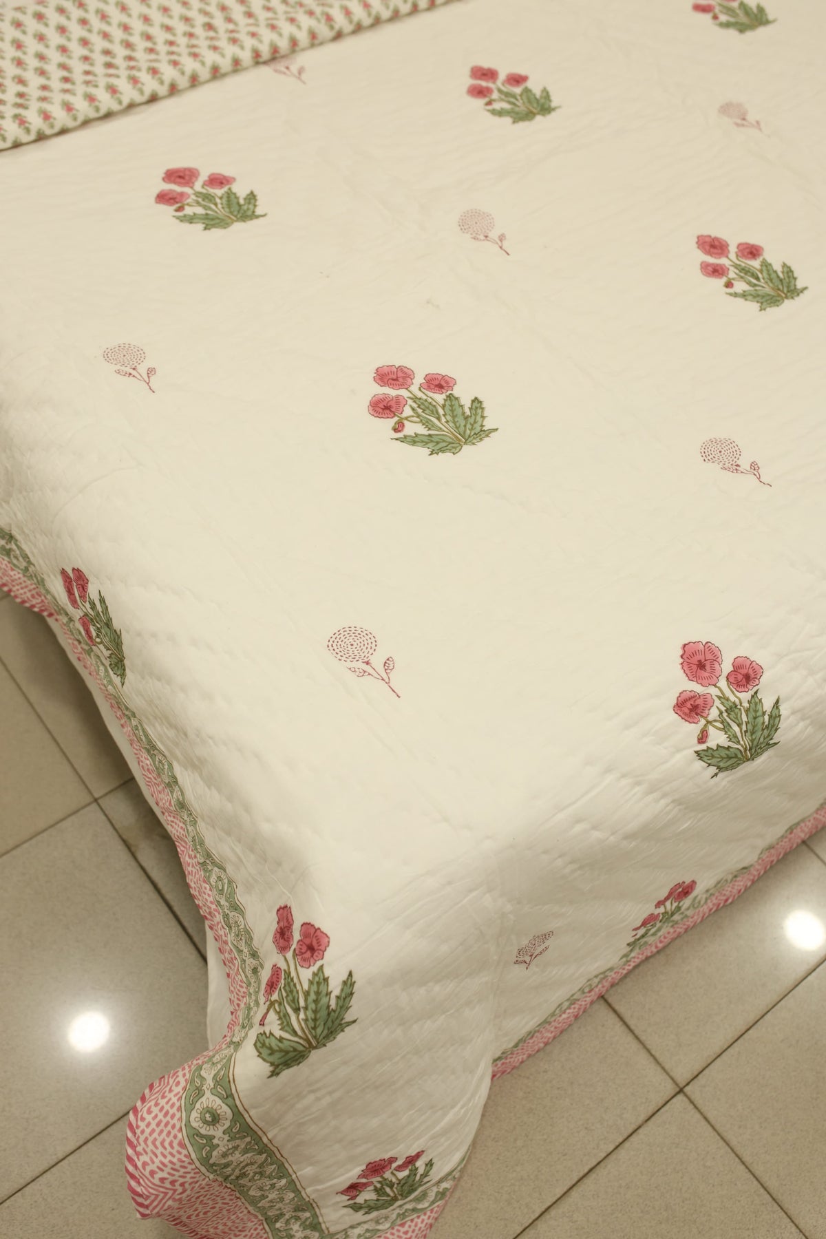 Premium Cotton handblock Print Double Quilt