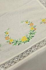 Table cloths - 8 seater cross stitch embroidery