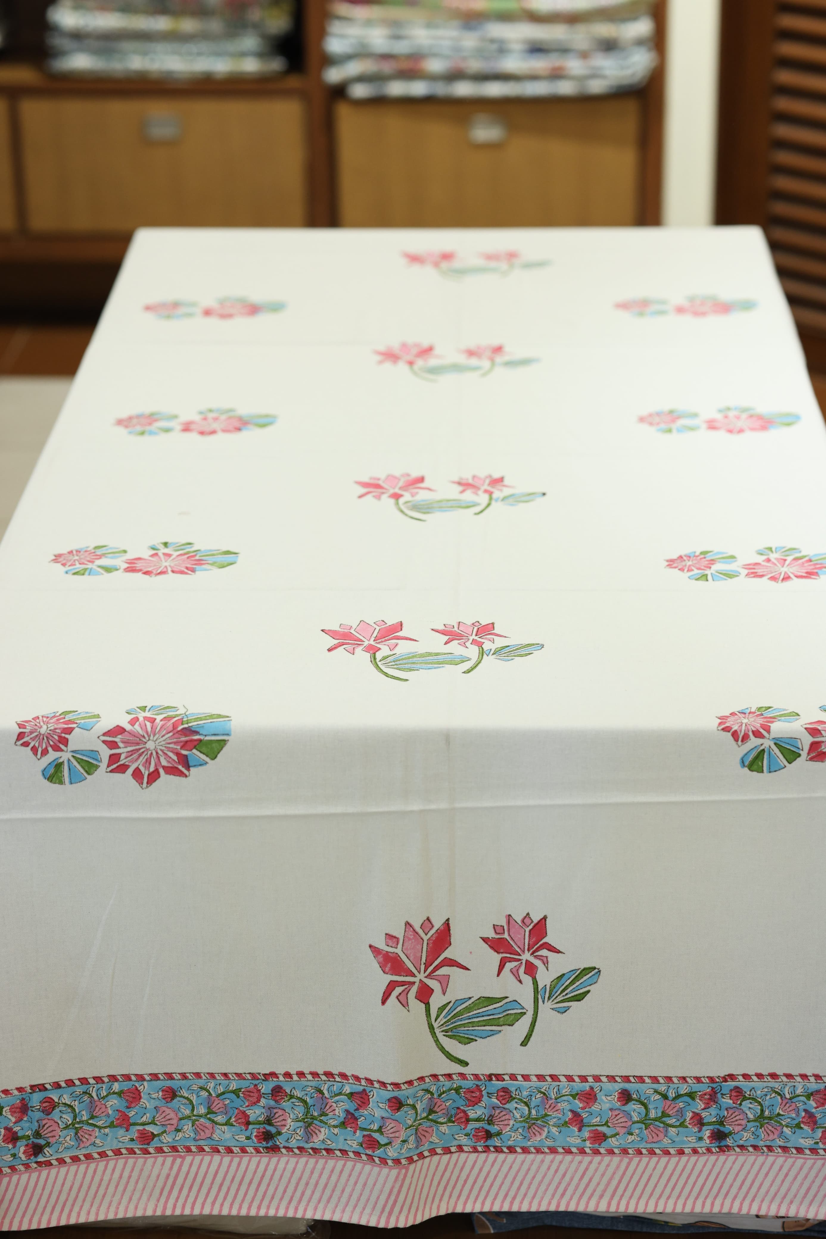 Table cloths - 8 seater Handblock printed canvas