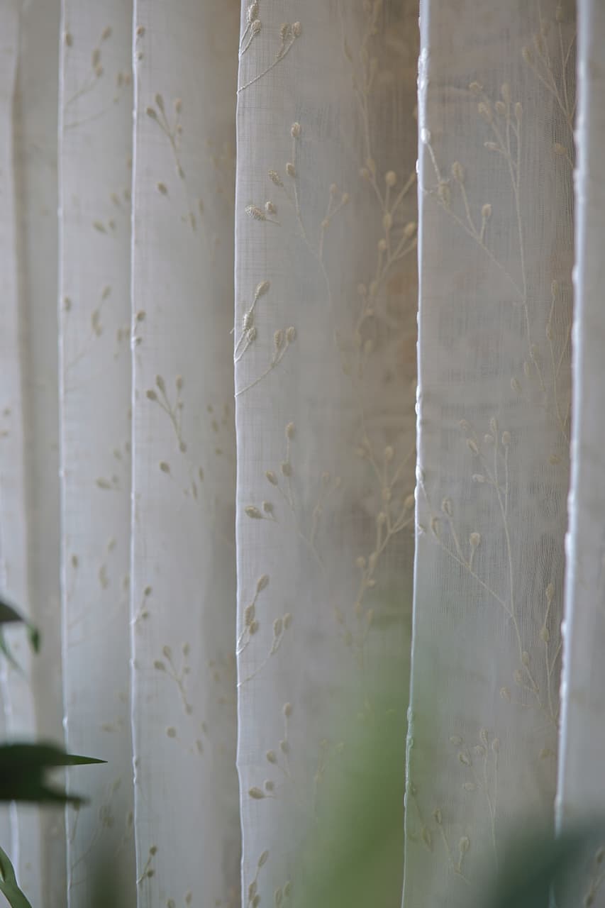 Curtains -Premium embroidered sheer curtain