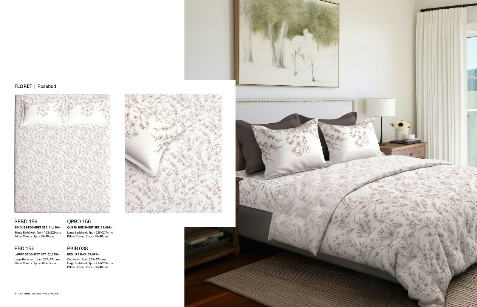 Bedsheets - Queen bedsheet set - premium soft cotton digital print Rhythm