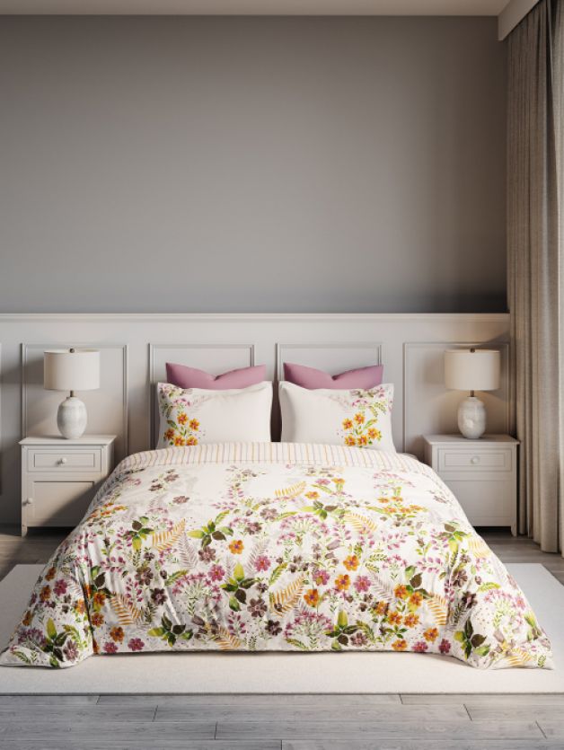 Bedsheets - Queen premium soft cotton bedsheet Digital print