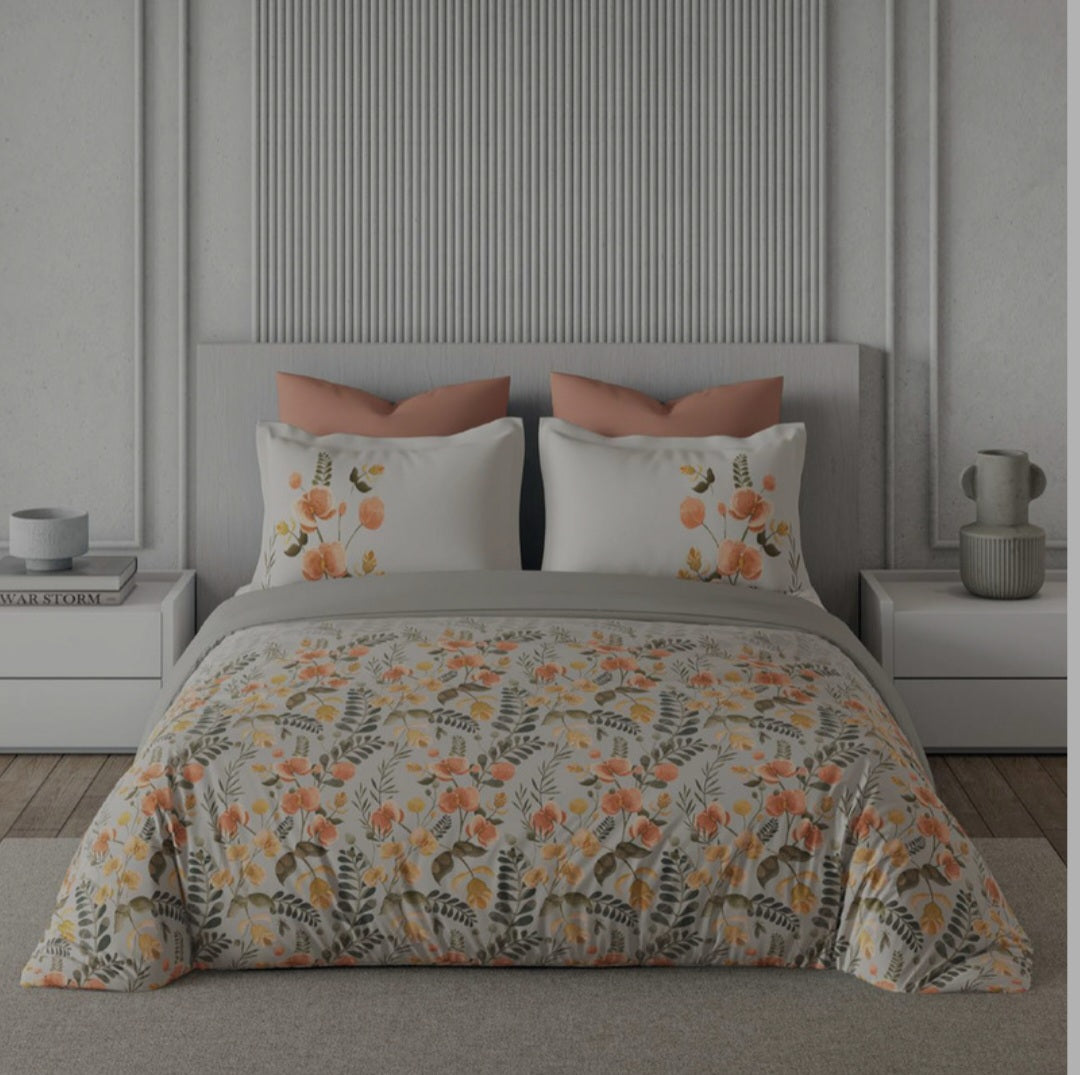 Bedsheets - Premium digital print floral king size soft cotton bedsheets