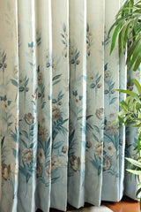 Curtains English floral printed curtains (sheer and opaque) prebooking