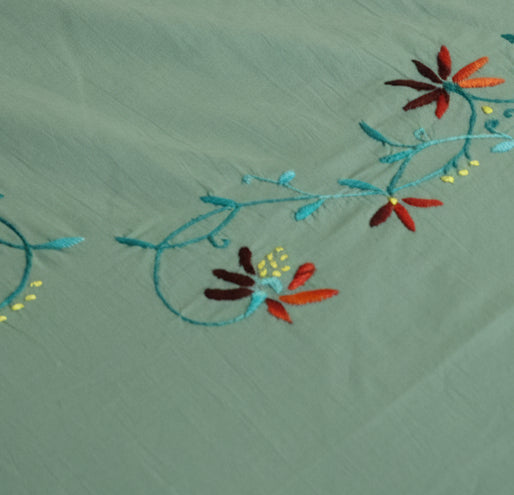 Bedsheets:King Premium Hand Embroidered Bedsheets HEK