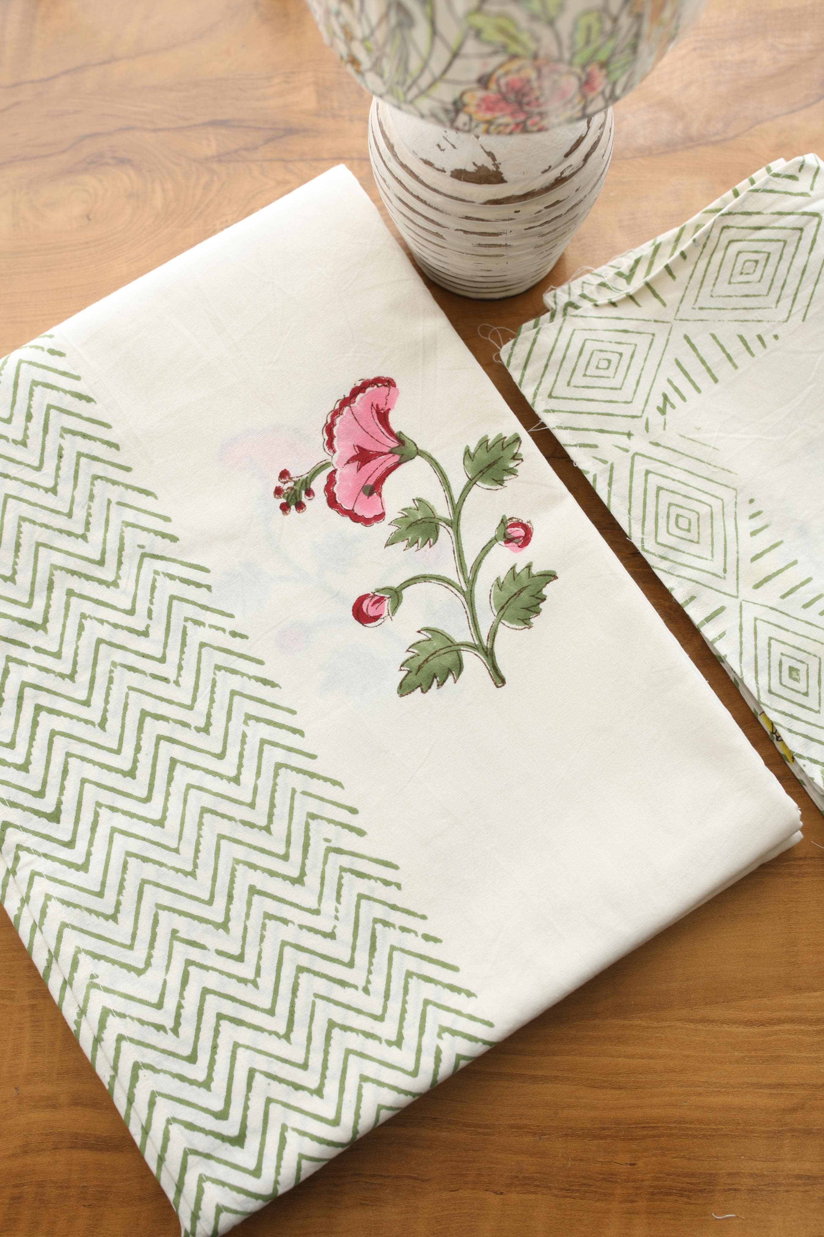 Bedsheets - king Handblock print bedsheets
