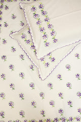 Bedsheets:Queen premium hand embroidered bedsheets HEQ
