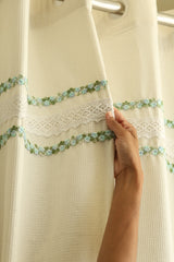 Embroidery Opaque Curtain Rainbow