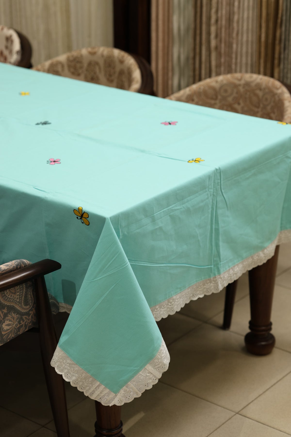 Onam Embroidery table cloth -6 seater