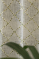 Curtains - Premium embroidery sheer curtains meraki