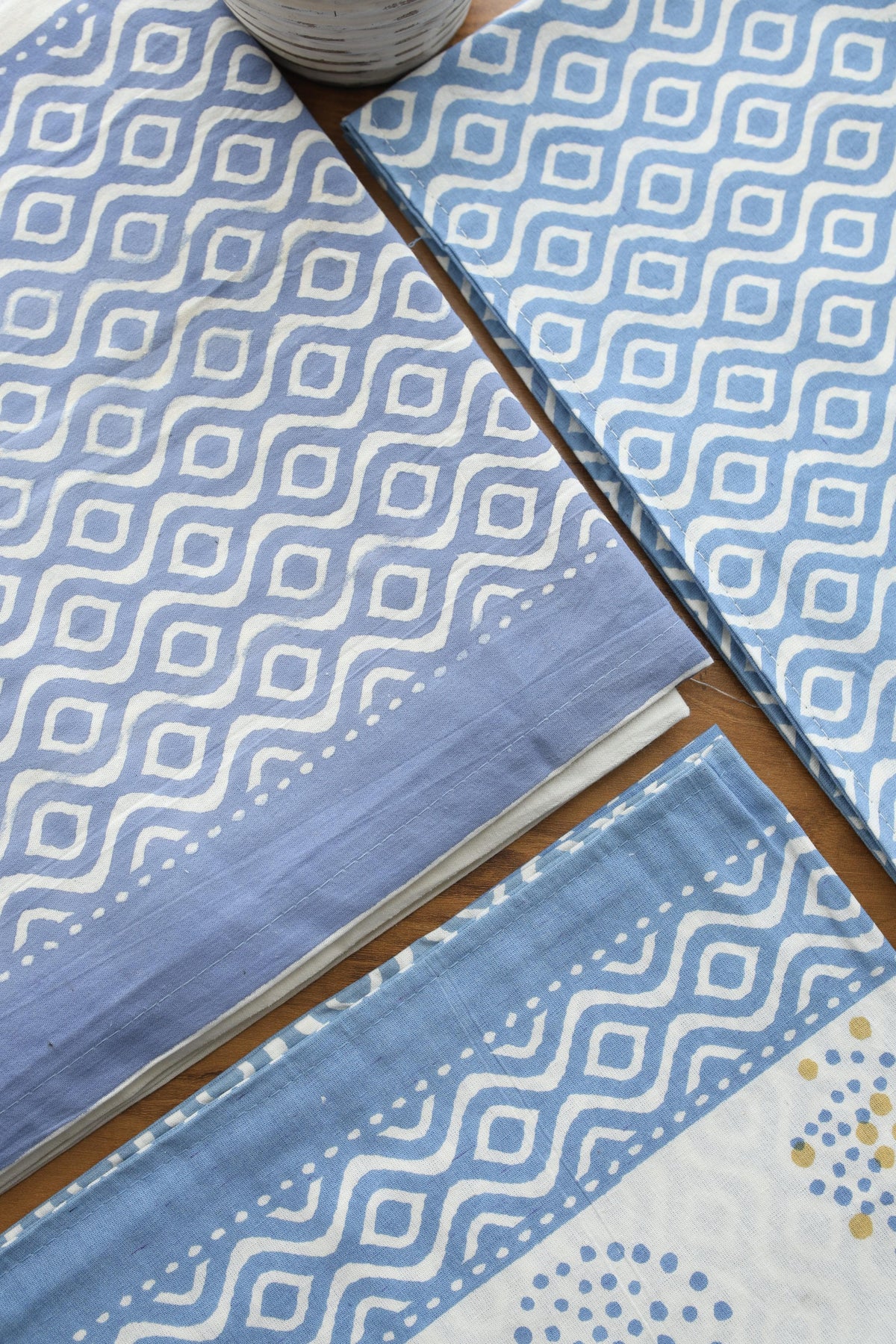 Bedsheets - King handblock veg print bedsheets