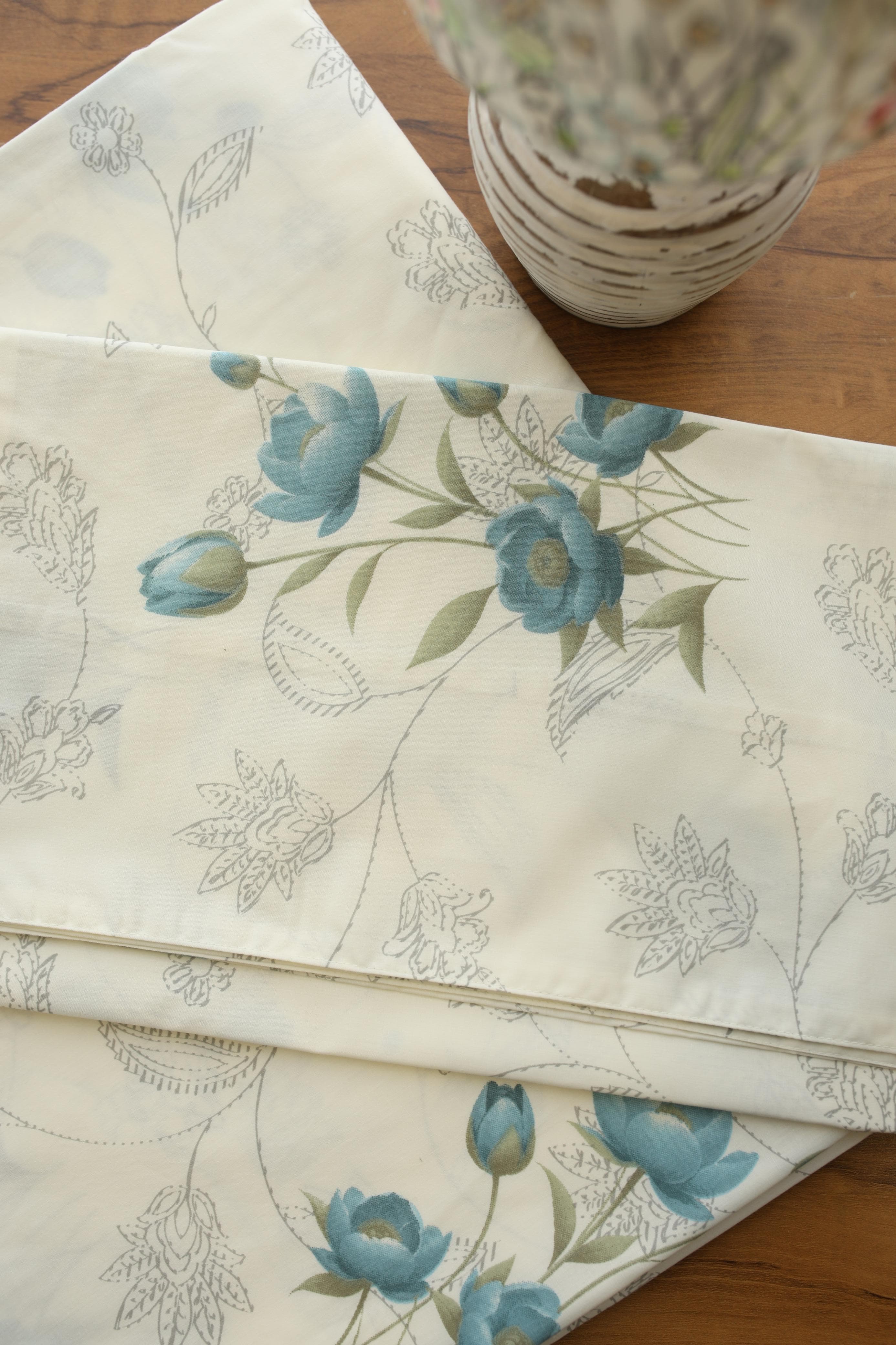 Bedsheets - Super King soft cotton english floral bedsheet