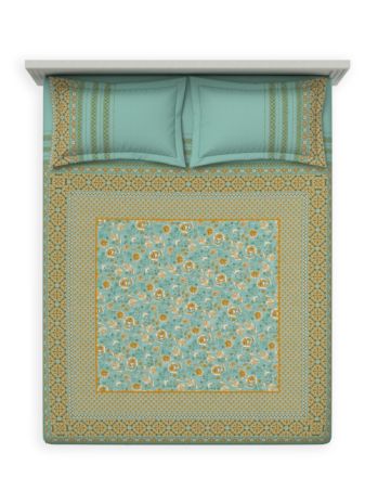 Bedsheets - King premium soft cotton bedsheet Digital Print DD (Bahara)