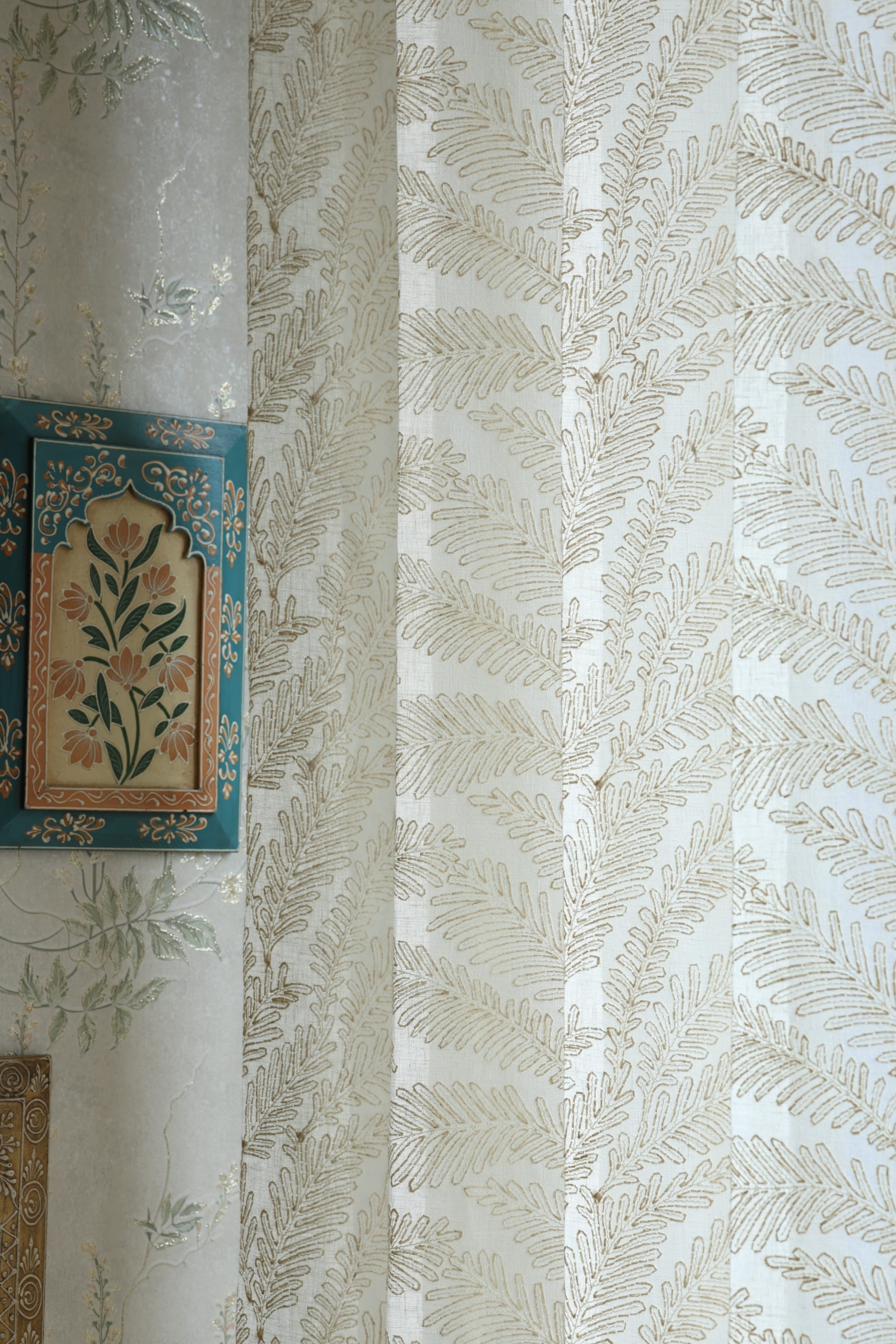 Premium Embroidery Sheer Curtain - Arabella