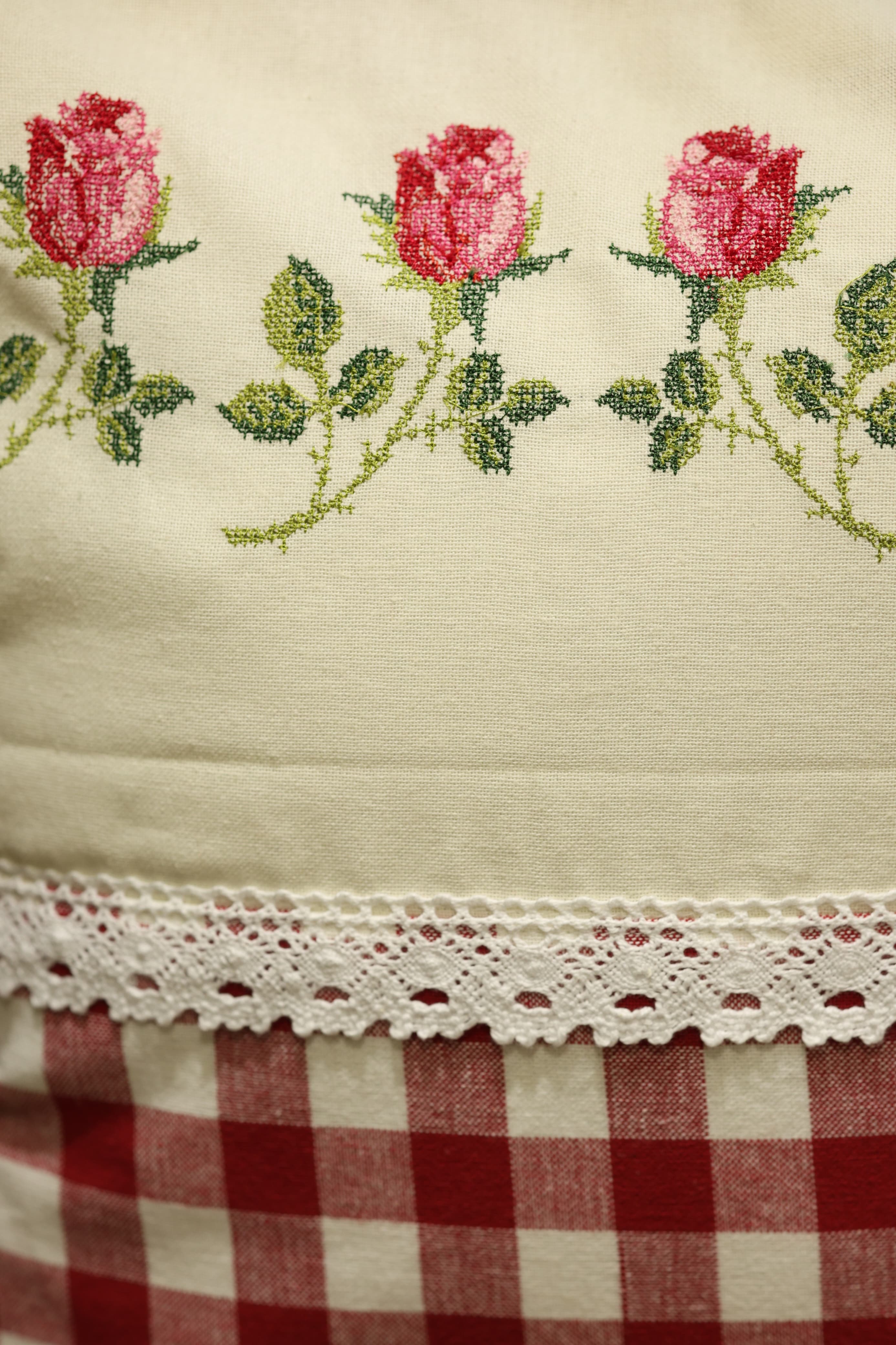 Cushion covers - 16*16 inches cross stitch embroidery