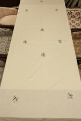 Table cloths - 8 seater cross stitch embroidered