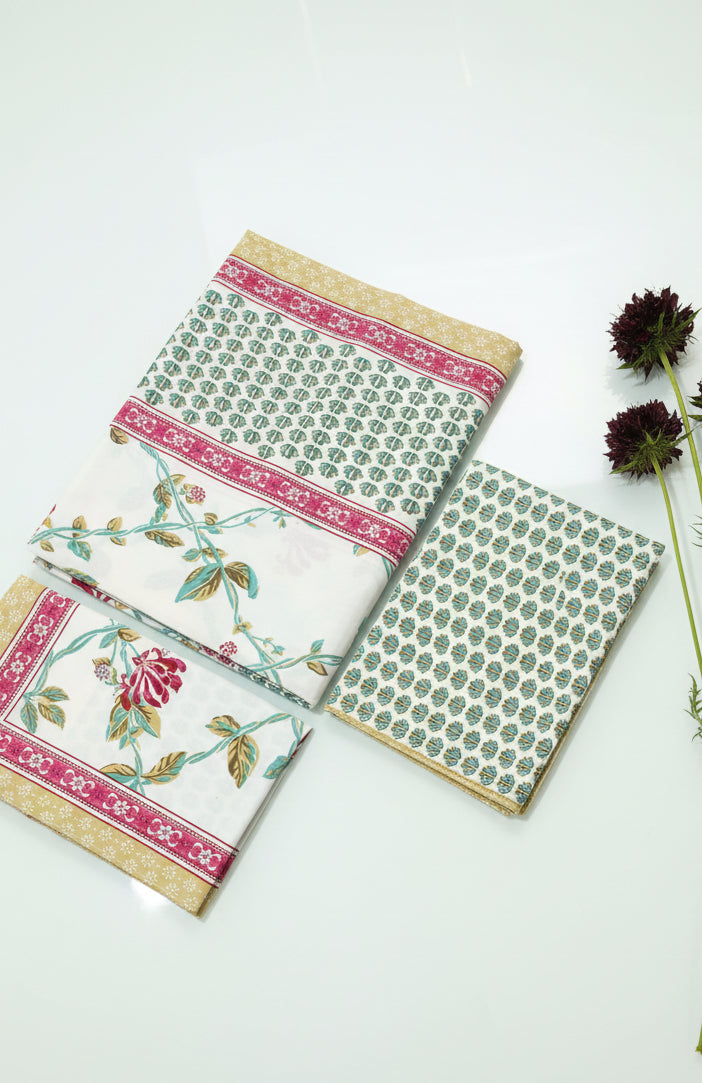 Bedsheets - King handblock RAJWADA bedsheets