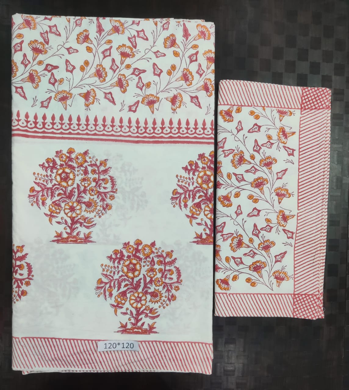 Bedsheets:Super king Handblock bedsheets