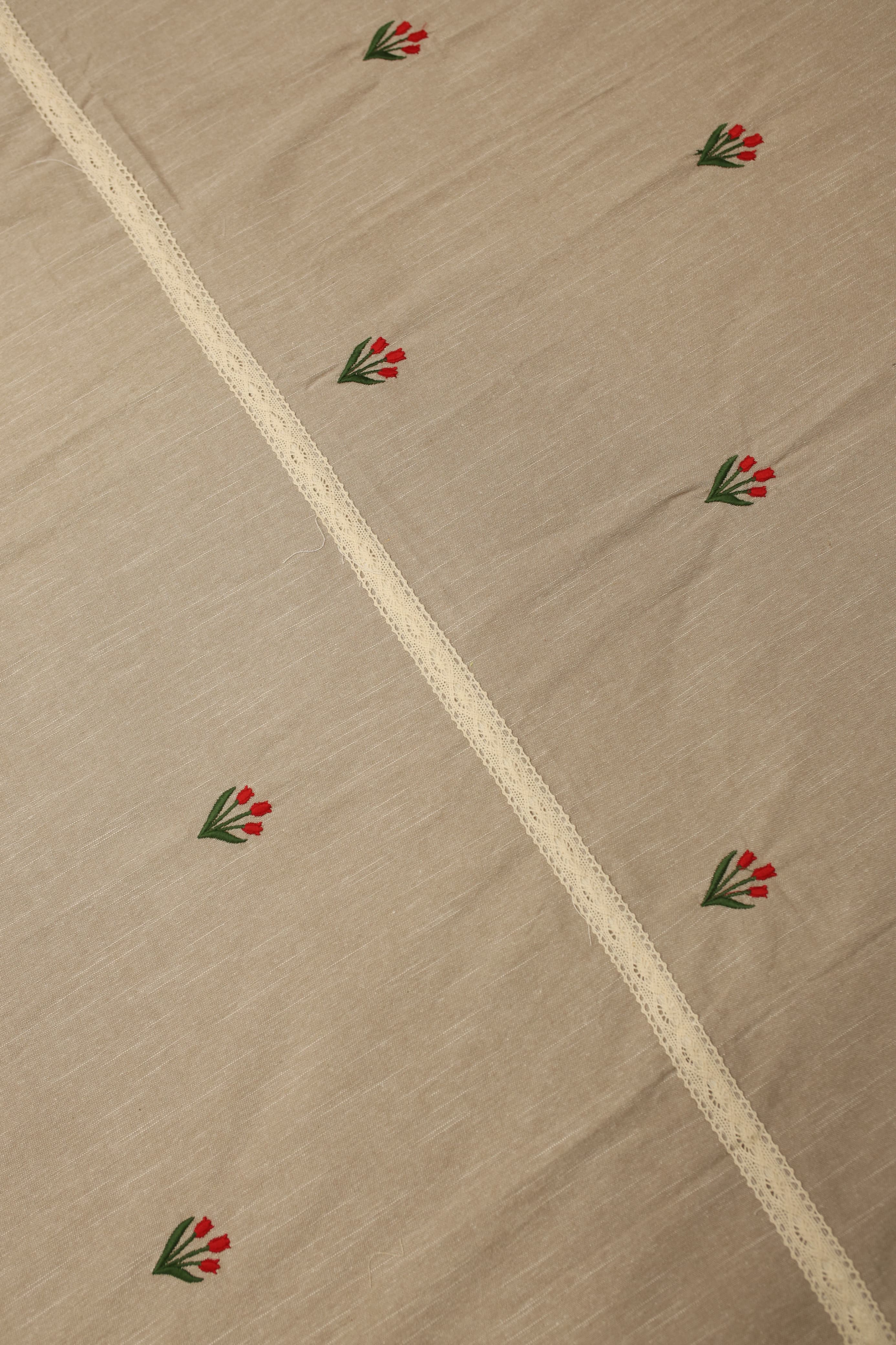 Bedsheets - Queen cross stitch embroidered bedsheets