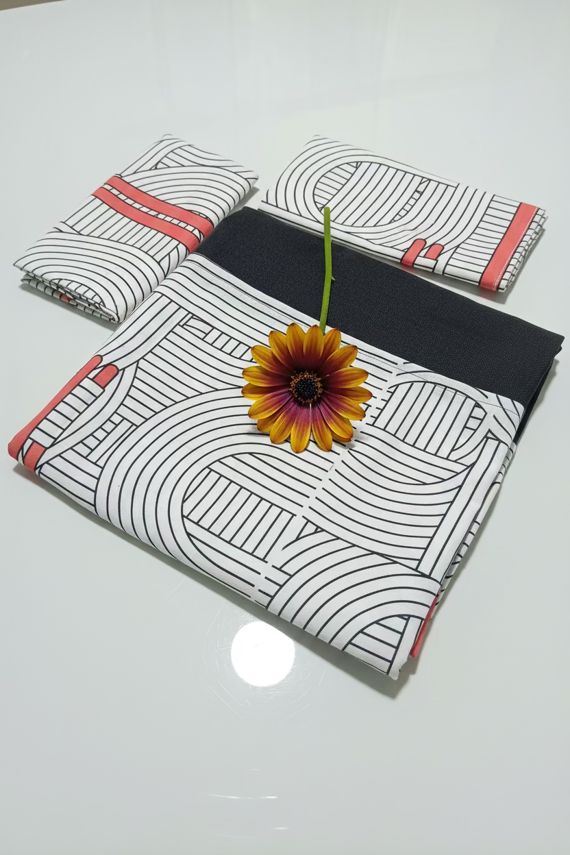 Bedsheets-Queen daily use border bedsheets