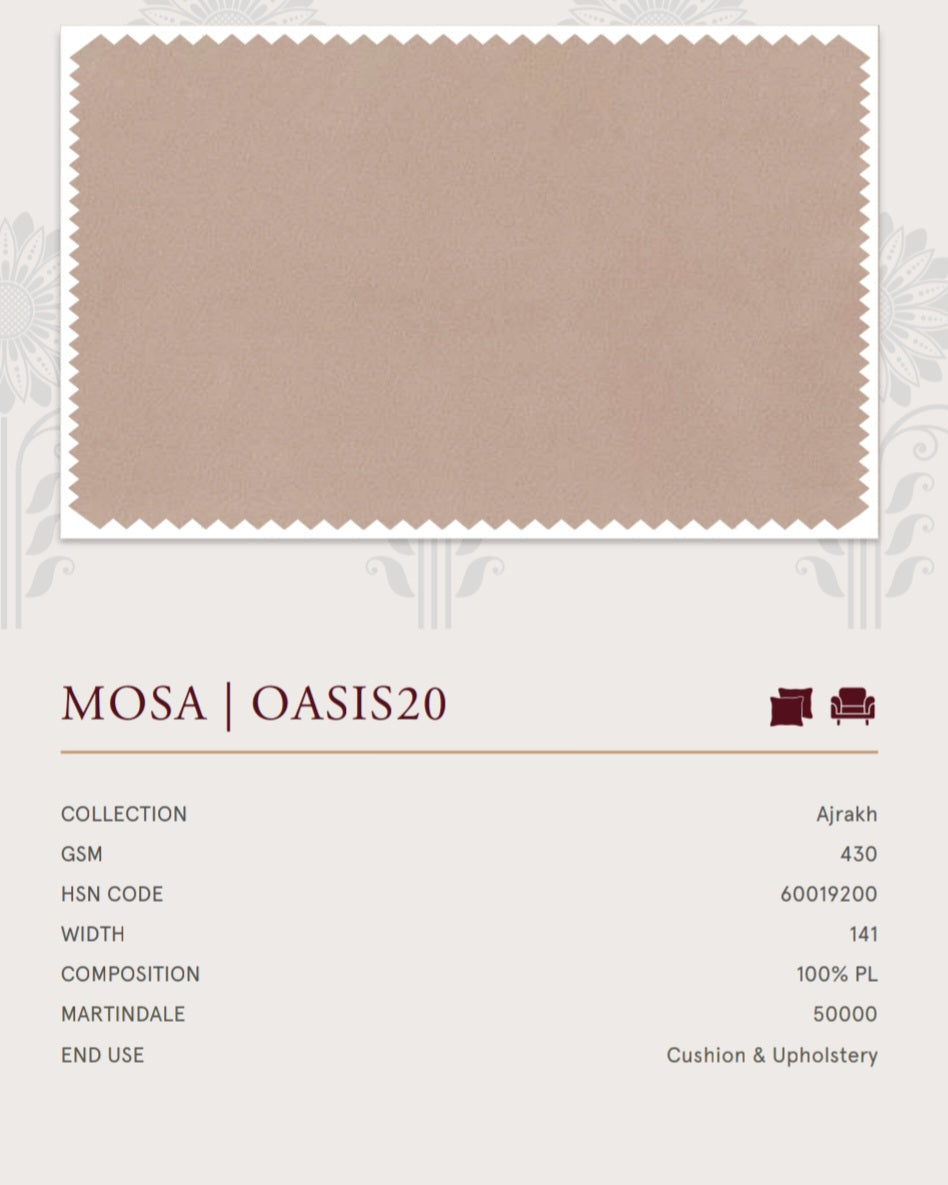 Upholstery fabrics -Ajrakh(Mosa)