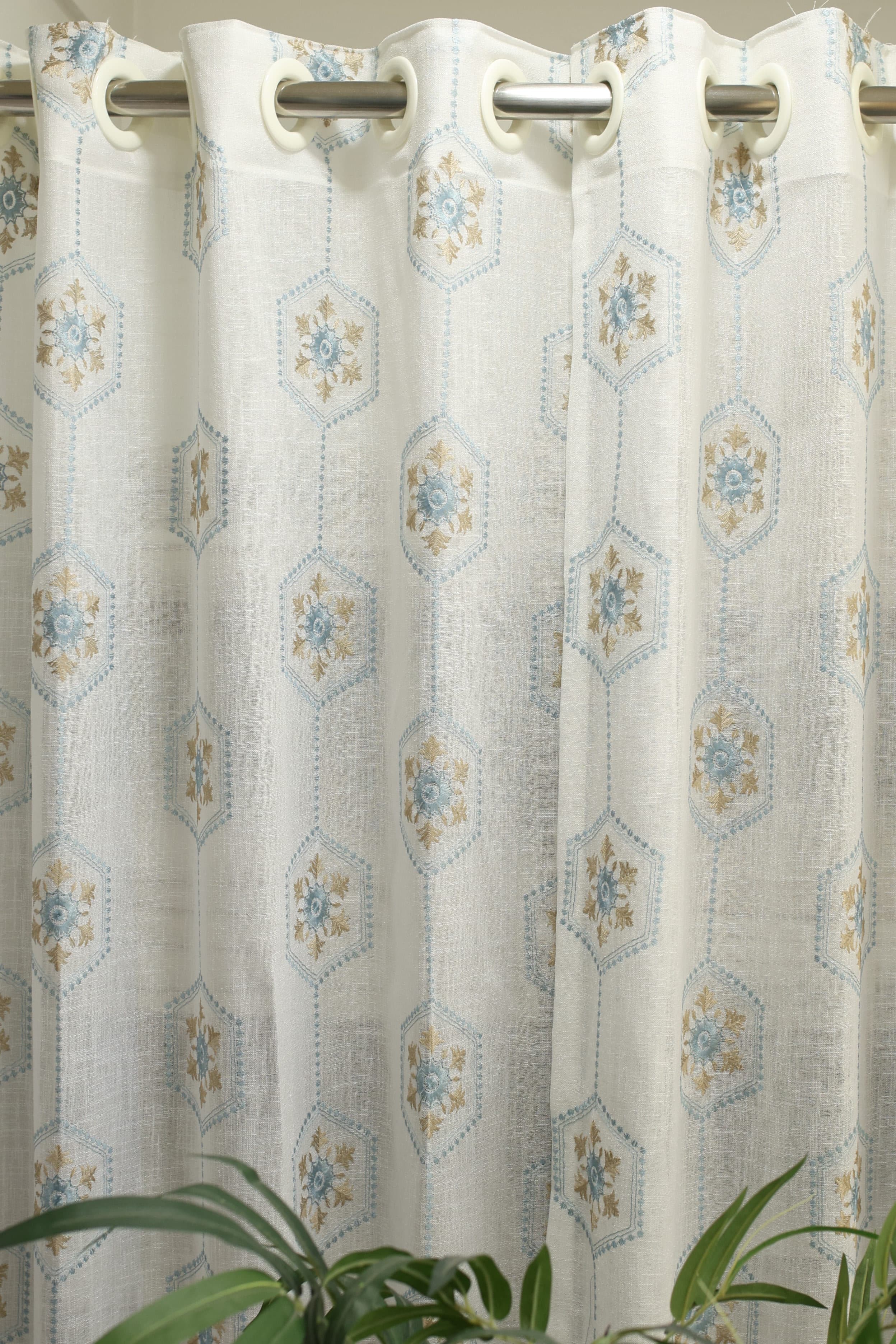 Curtains - Premium embroidery sheer curtains meraki