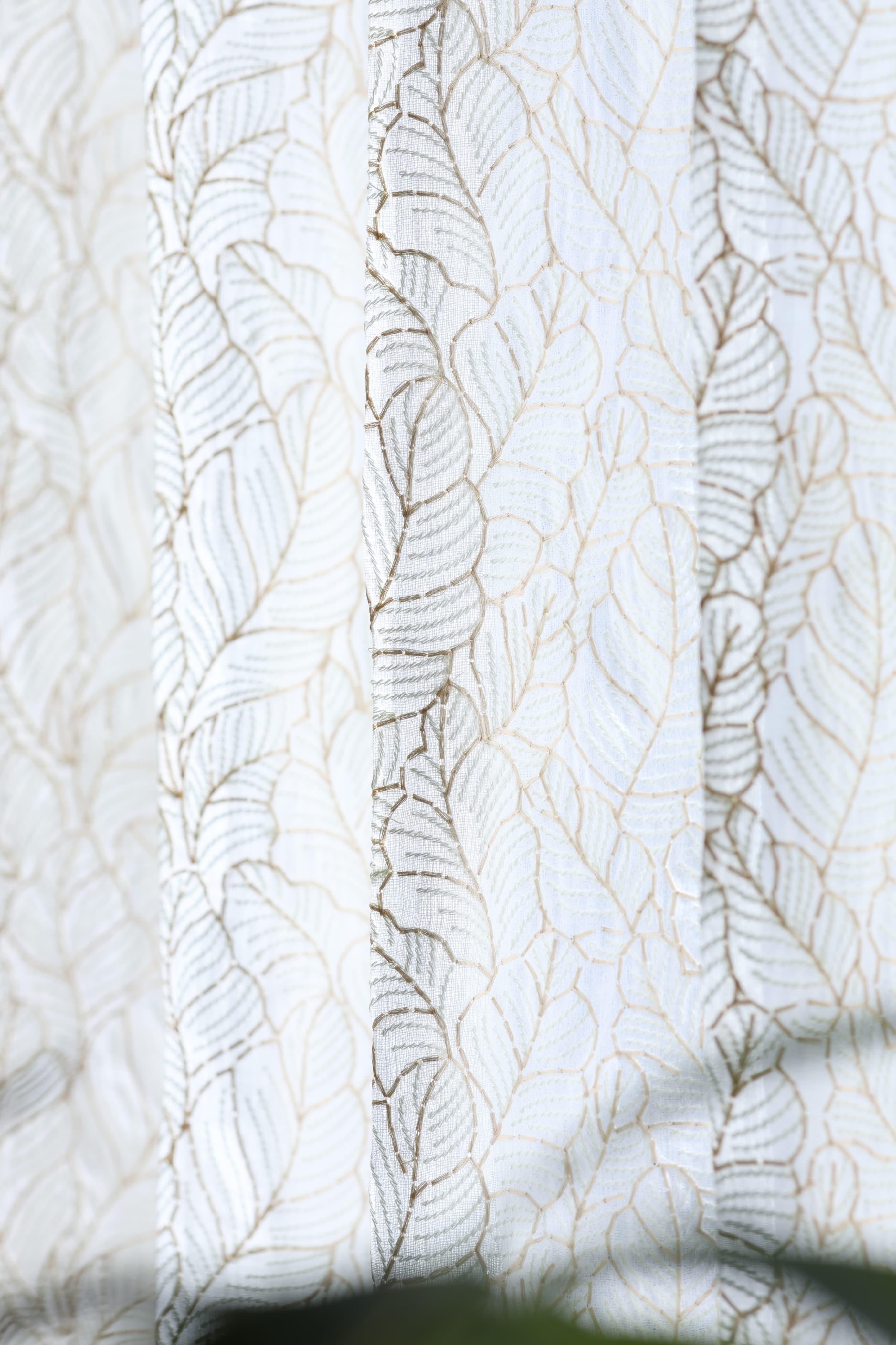 Curtains - Premium Embroidery sheer curtains cotton Zardozi