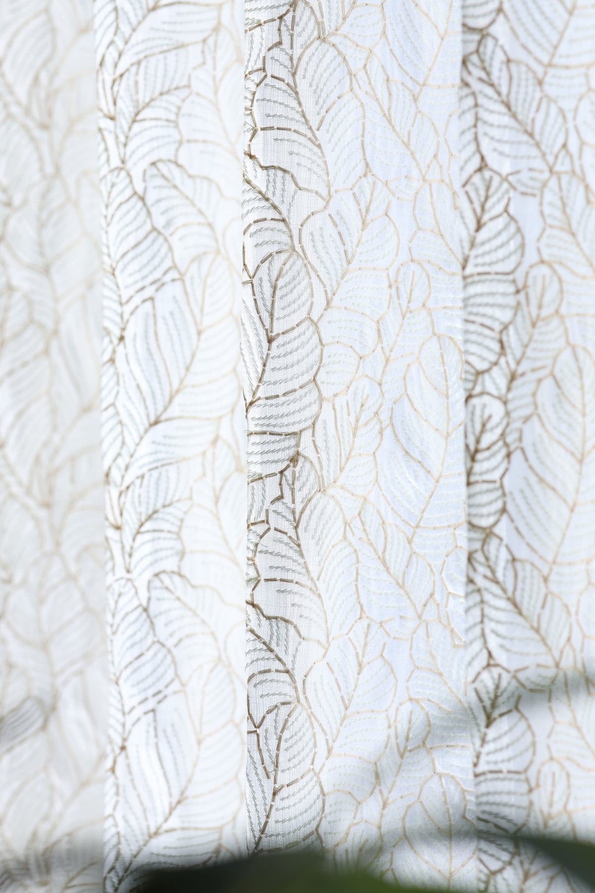 Curtains - Premium Embroidery sheer curtains cotton Zardozi