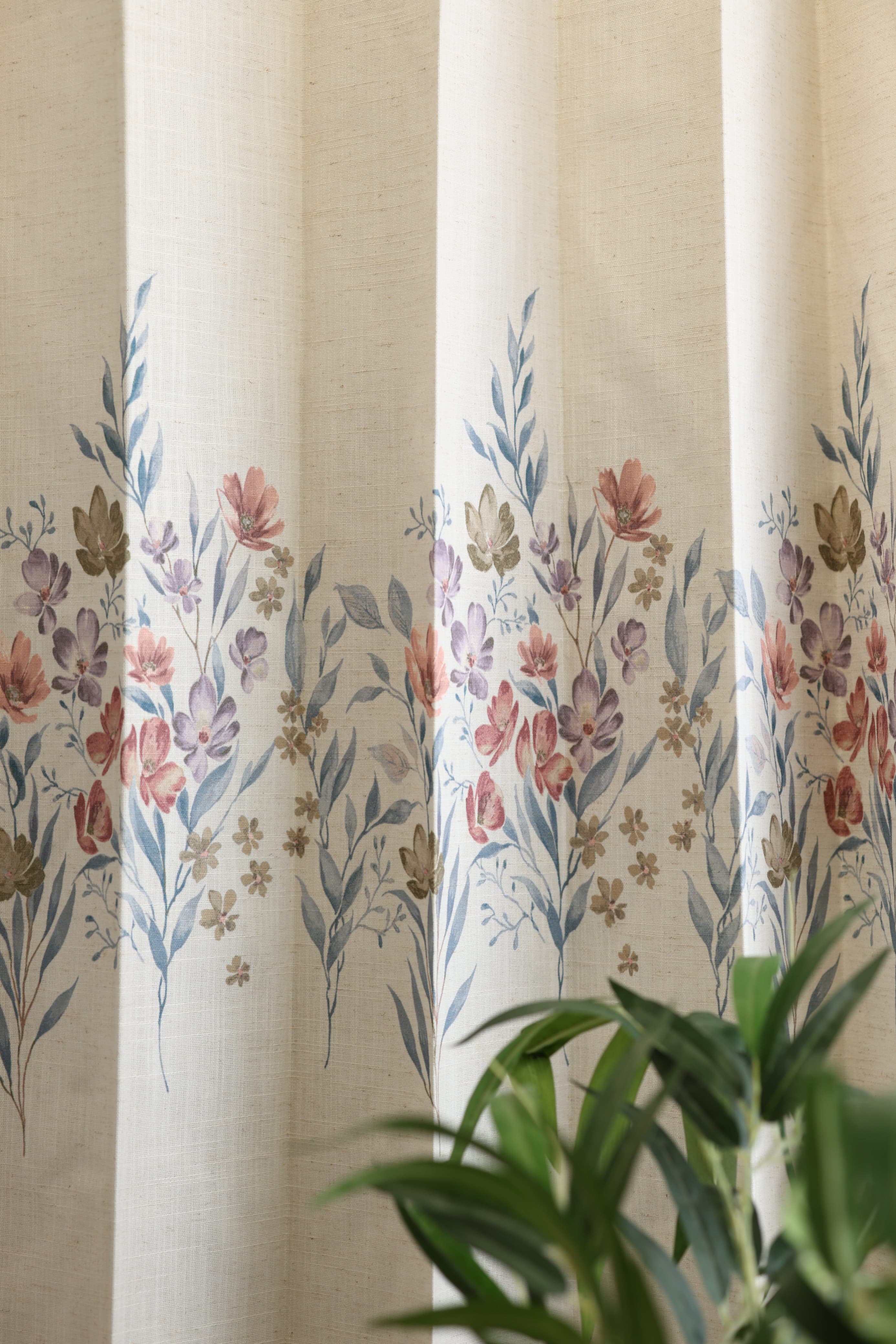 Curtains English floral printed curtains (sheer and opaque) prebooking