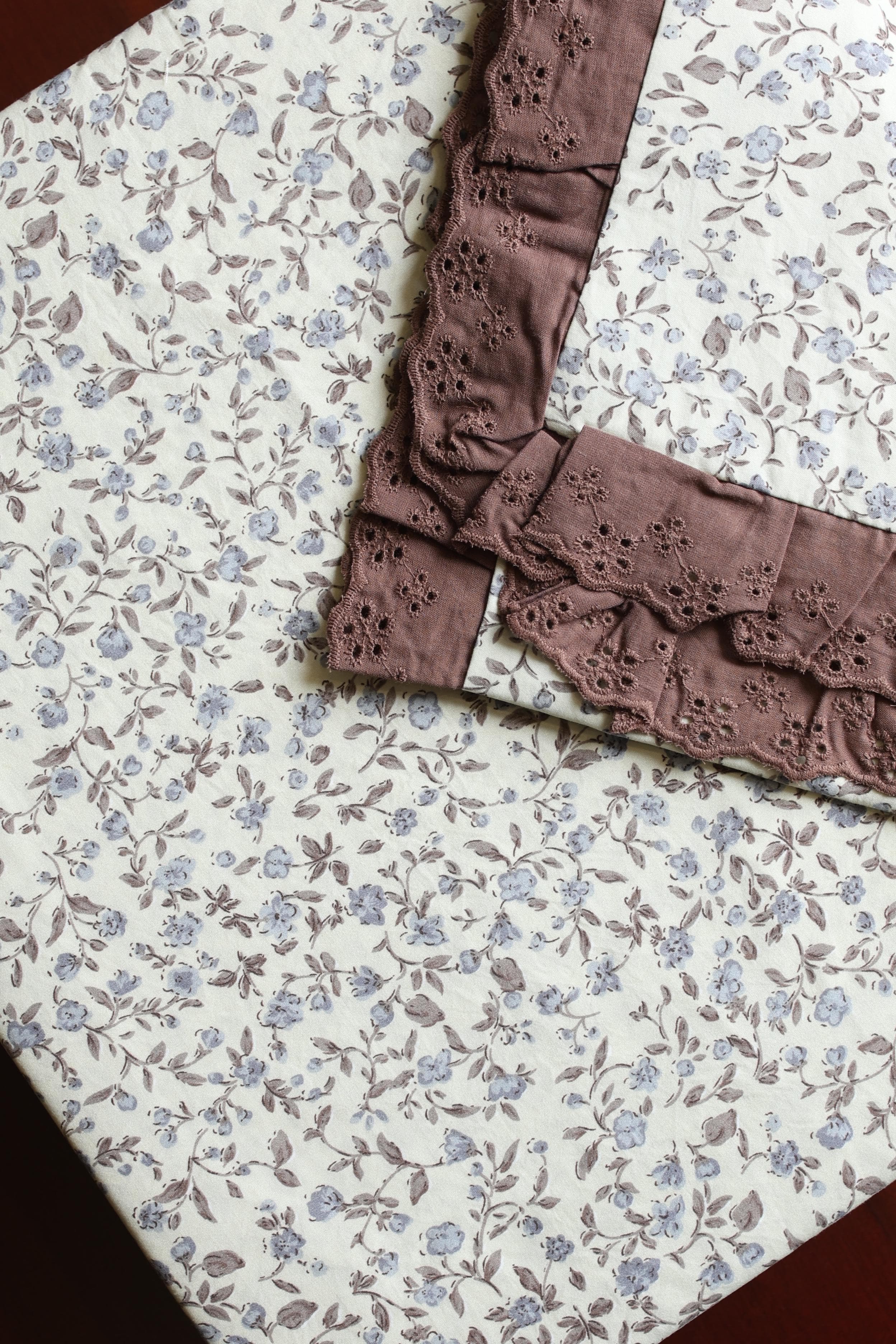 Bedsheets - Premium King soft cotton lace bedsheets majestic