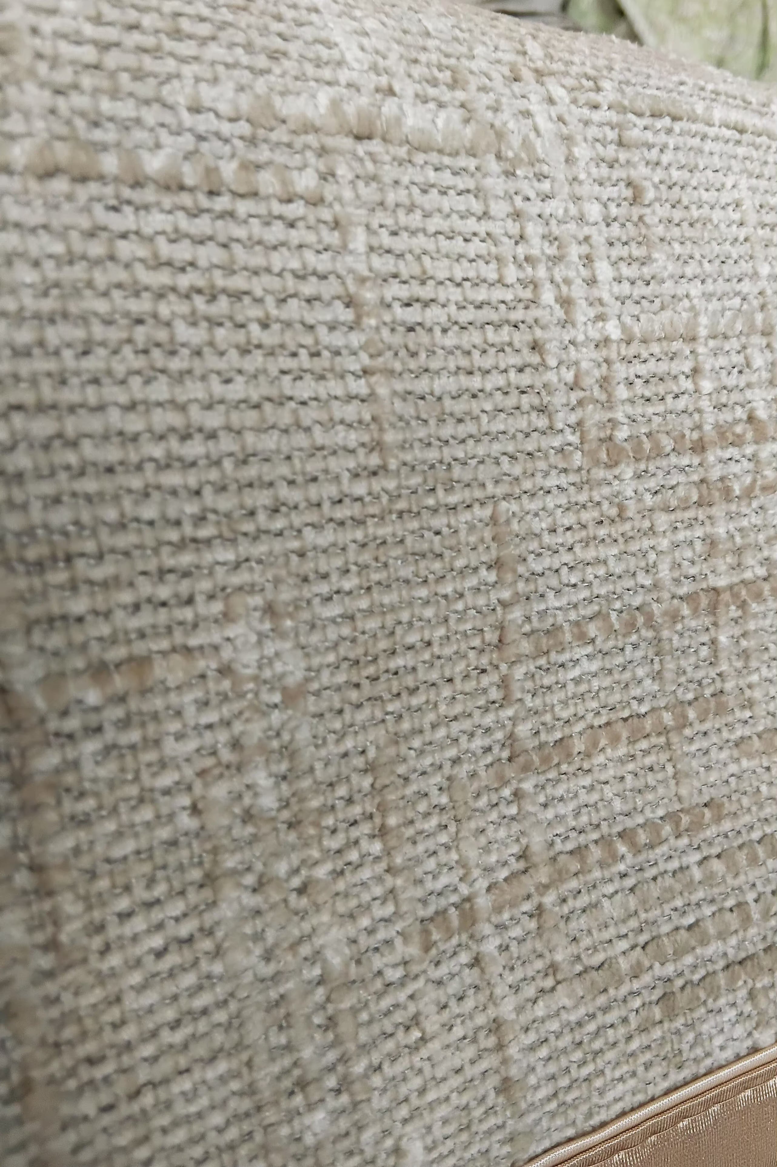 Sofa protector ( meter per) description embroidery(Colour: Sandstone)