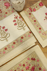 Bedsheets - Handblock queen rajwada print bedsheets