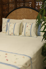 Bedsheets - King premium Machine Embroidery Bedsheet multi