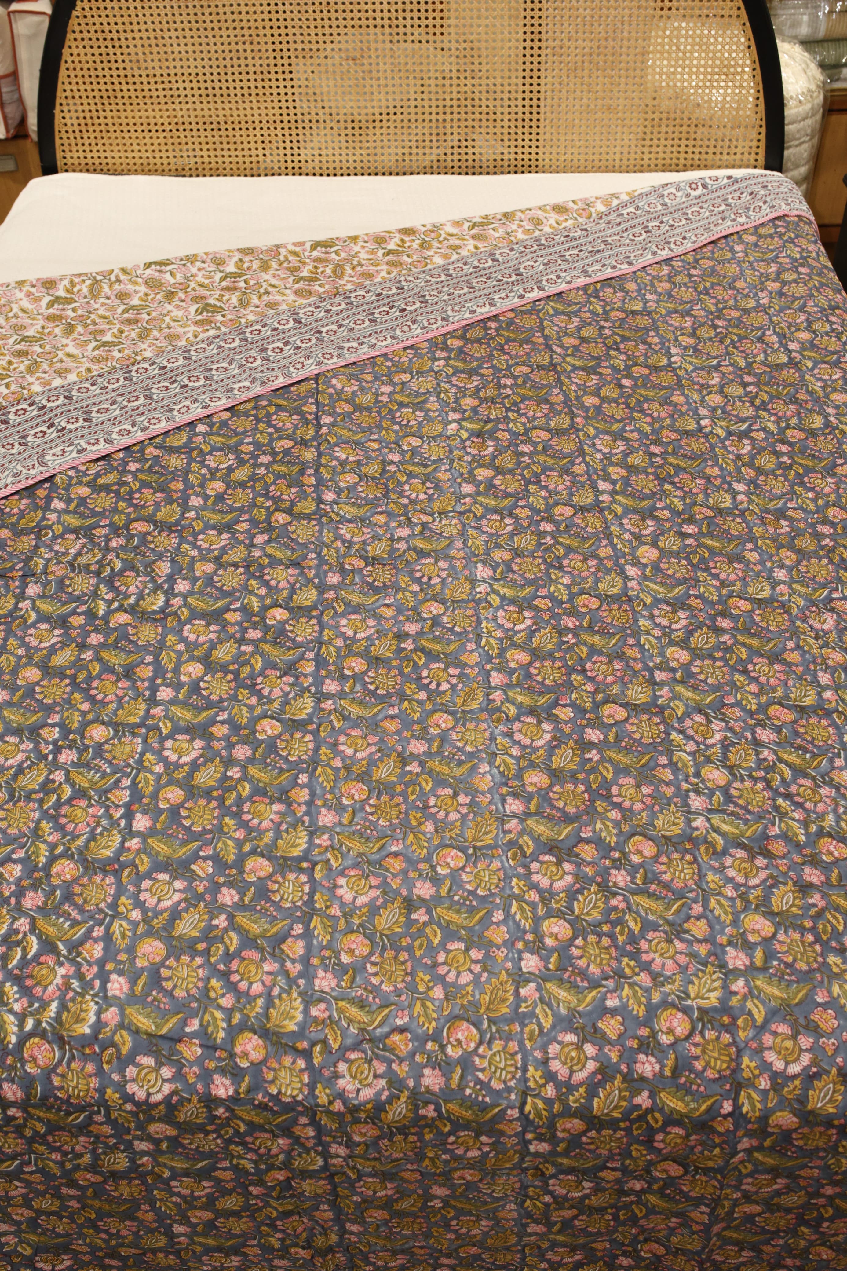 Double dohar / Blanket - Mughal handblock print