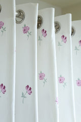 Curtains - Blush Garden Floral Opaque Curtain