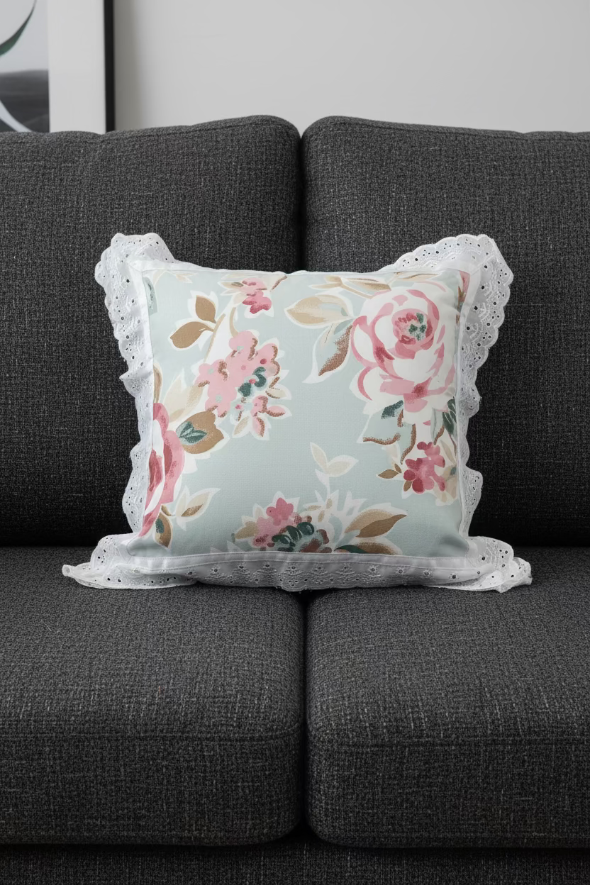 Cushion cover :  Anokhi Ruffle Edges