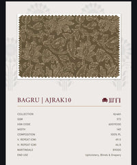 Upholstery fabrics -Ajrakh(Bagru)