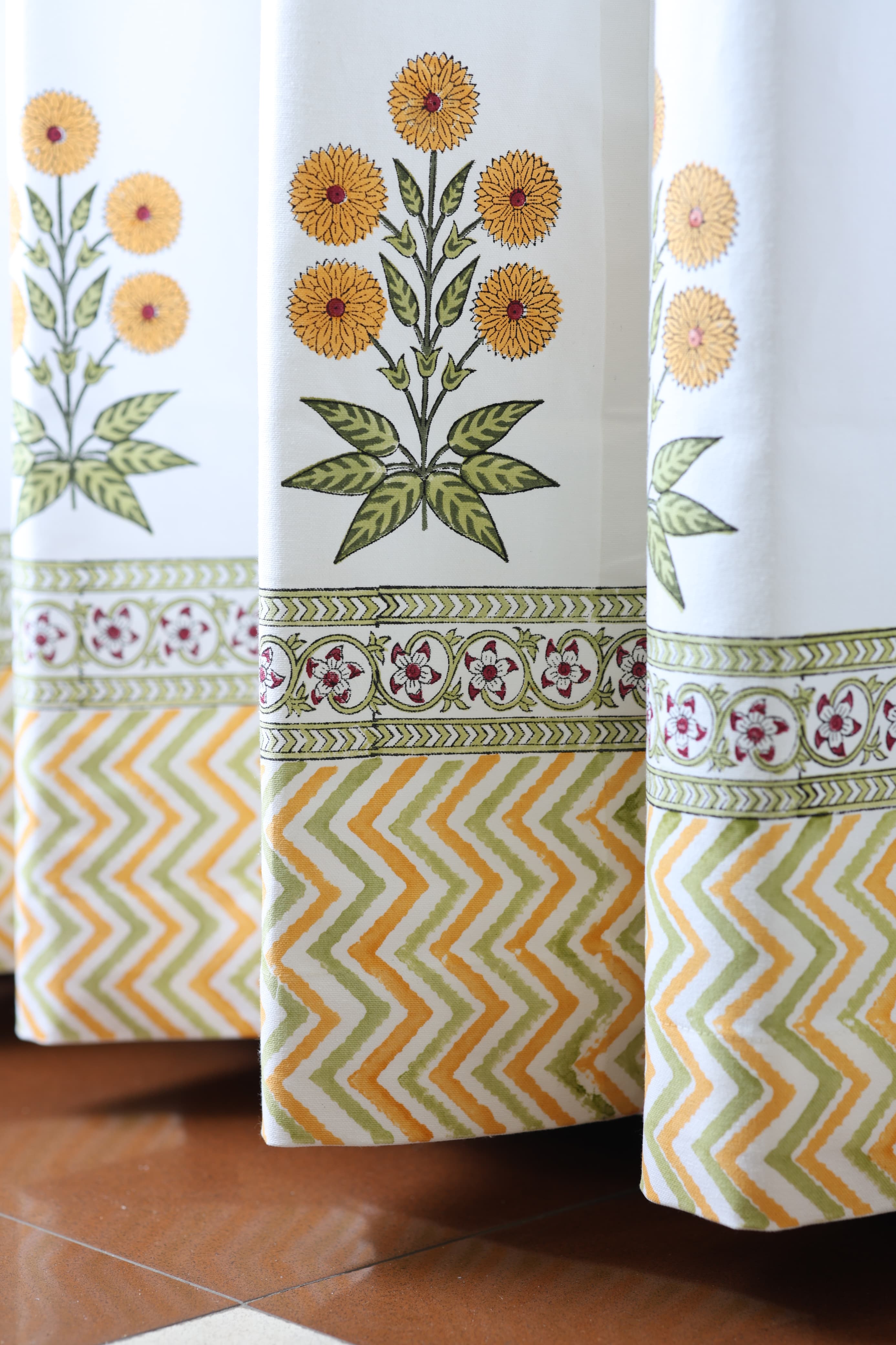Curtains - Handblock printed curtains