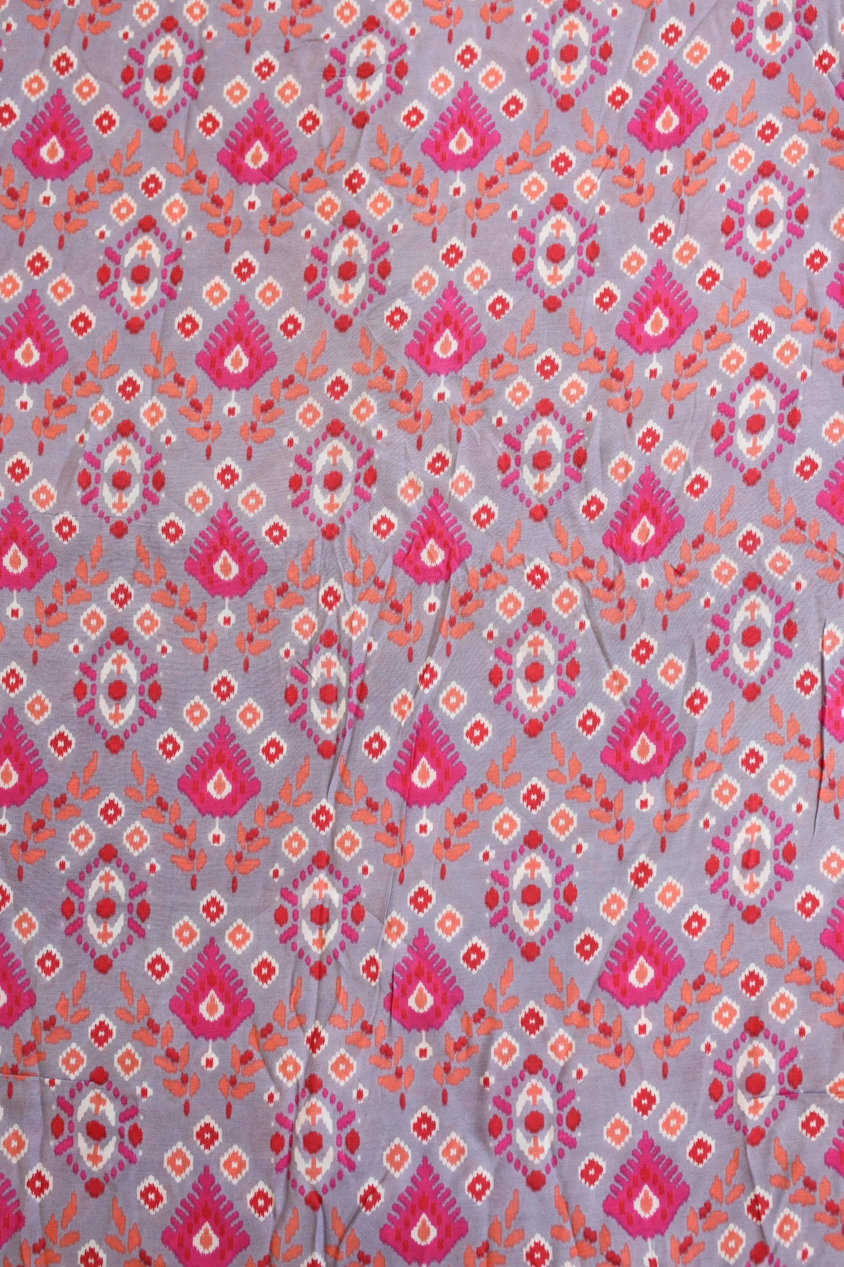 Fabrics - Rayon Handblock fabric kurti offer sale