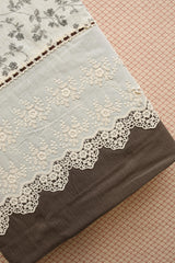 Bedsheets - Premium King soft cotton lace bedsheets majestic