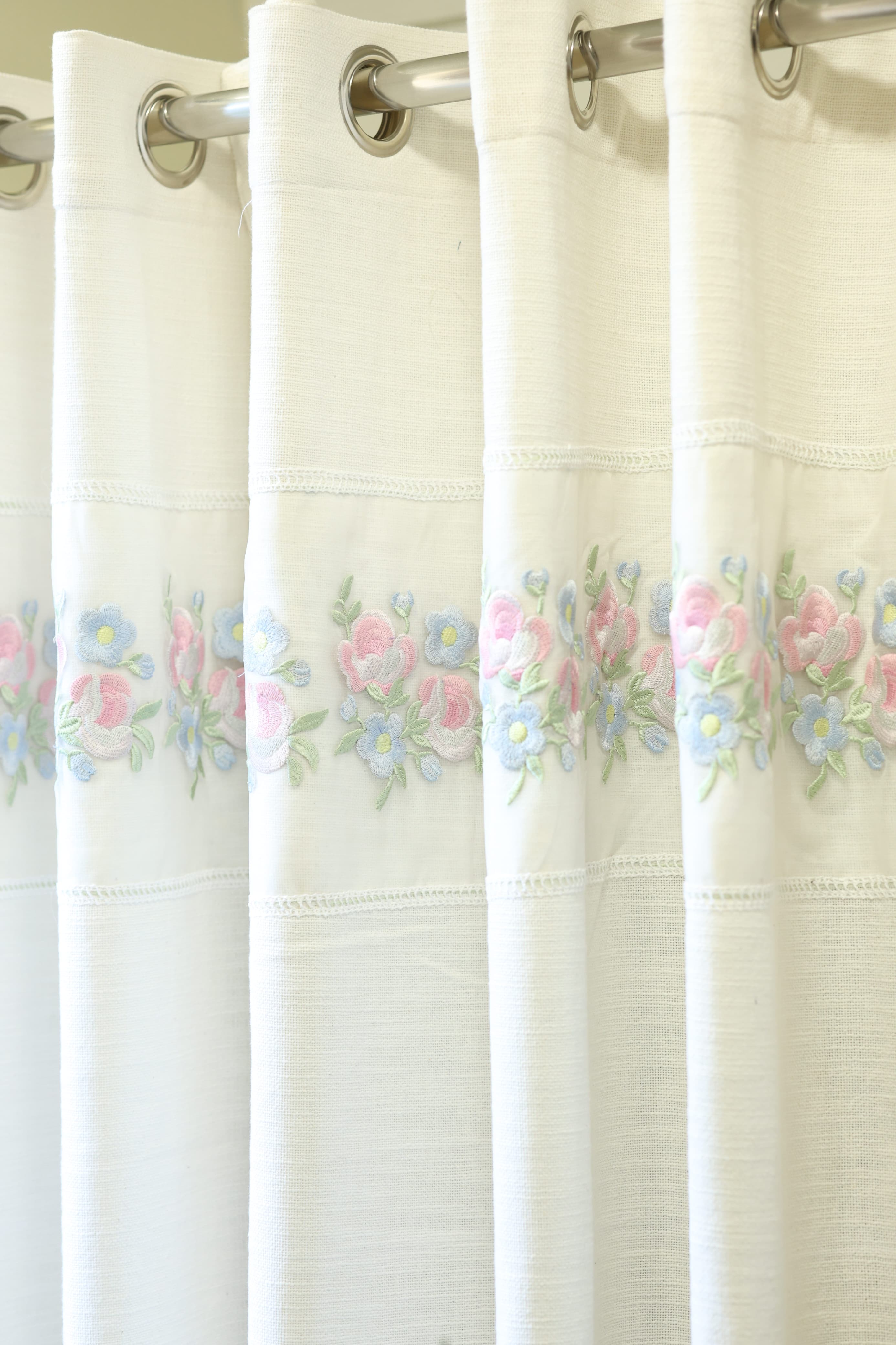 Curtains - Embroidery designer opaque curtains Sonata Drops