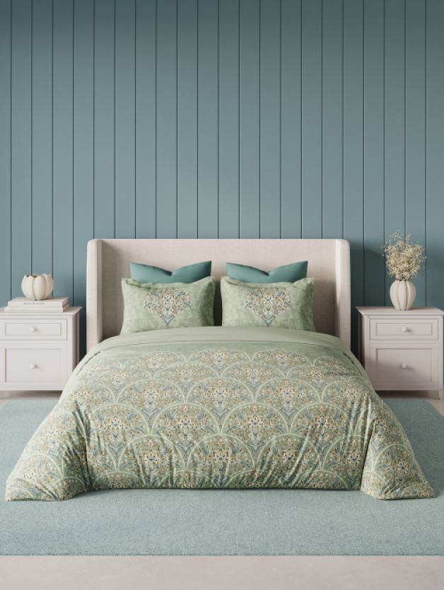 Bedsheets - King premium soft cotton bedsheet Digital Print DD (elemental)