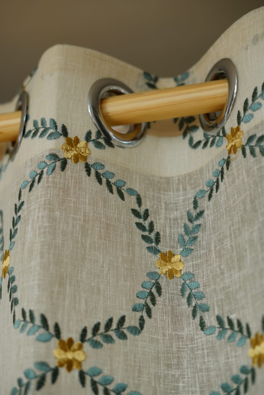 Curtains - Premium Embroidery designer sheer curtains
