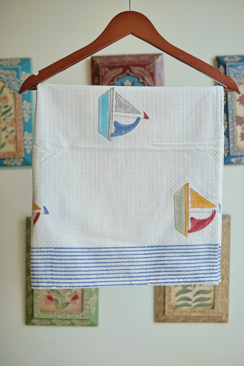 Kids Handblock waffle towel