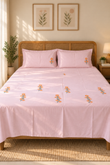 Bedsheets - King Premium Machine embroidery bedsheets MEK