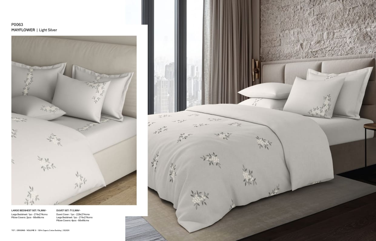 Bedsheets - King Premium machine embroidery bedsheets Sansaar : Saembro orgins
