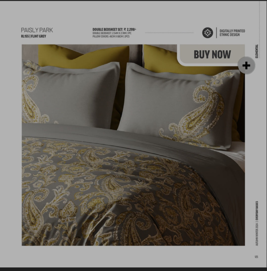 Bedsheets - Queen premium soft cotton bedsheet Digital print DD clearance sale(elem)