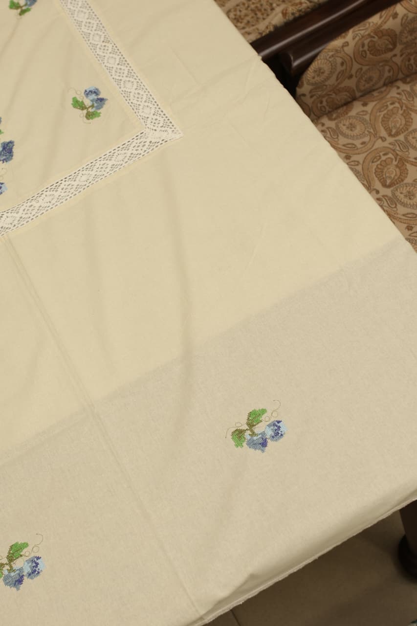 Table cloths - 8 seater cross stitch embroidered