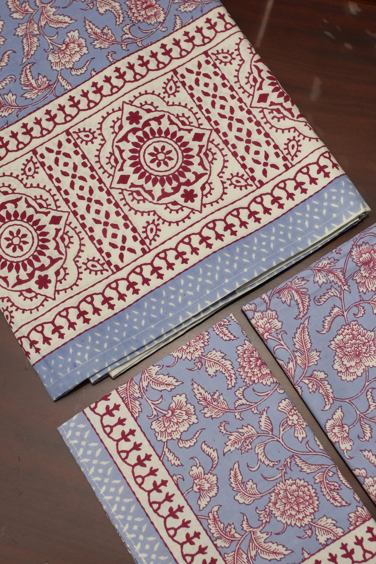Bedsheets - Queen handblock rajwada print bedsheets